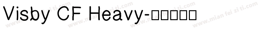 Visby CF Heavy字体转换